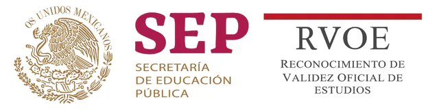 Logotipo de la SEP y leyenda RVOE